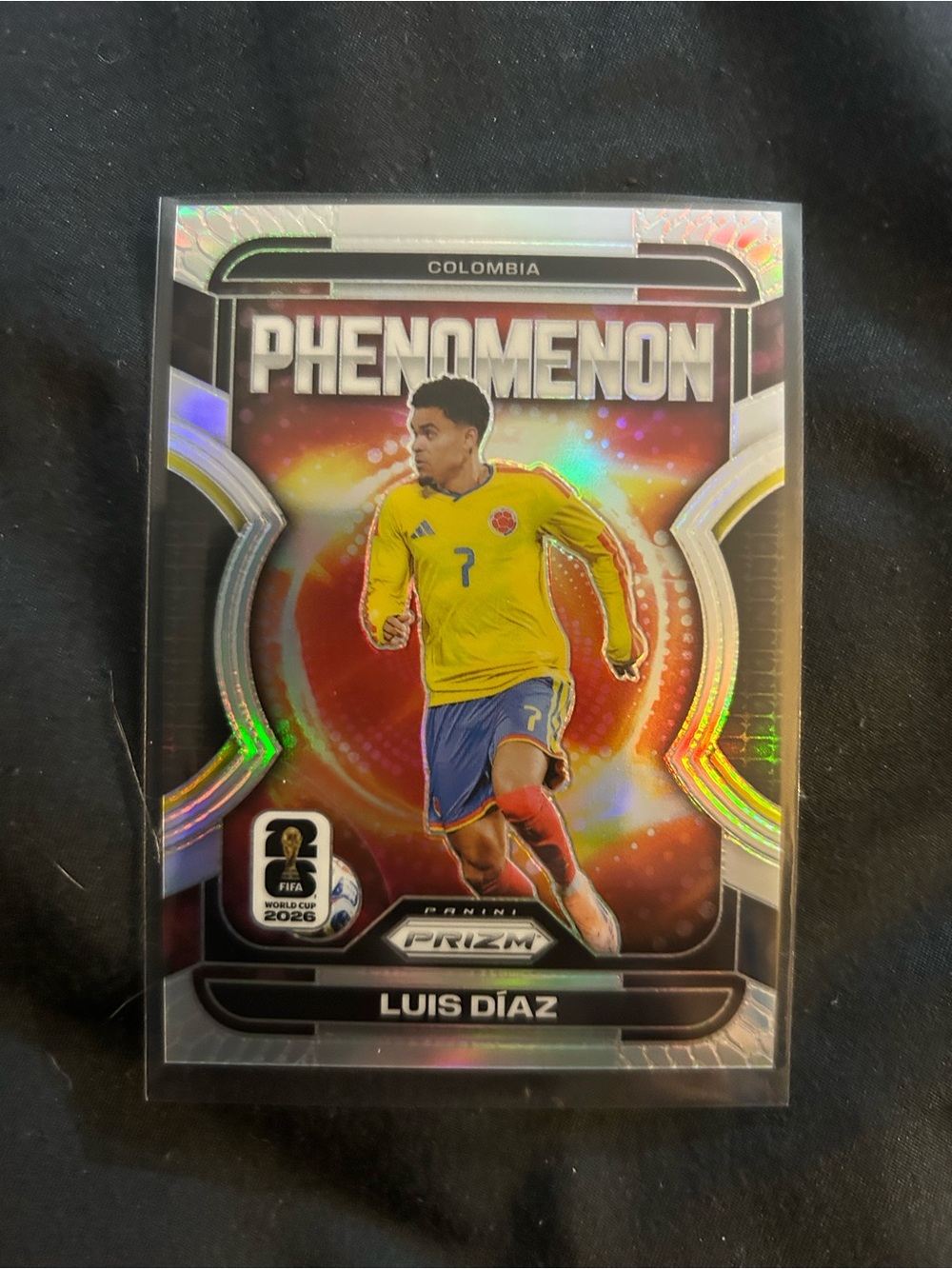 Panini Phenomenon Luis Díaz - Yellow & Blue Jersey Card